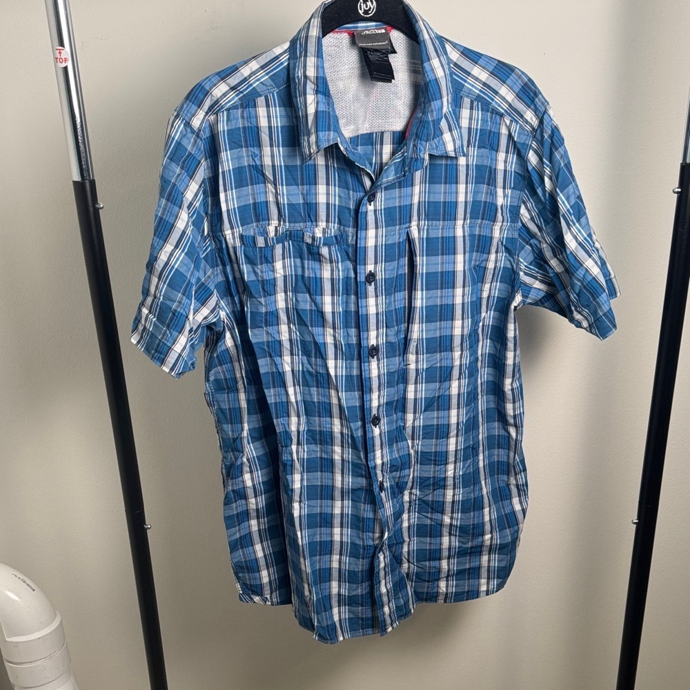 The North Face Men's Plaid Short Sleeve Outdoor Shirt Size Medium